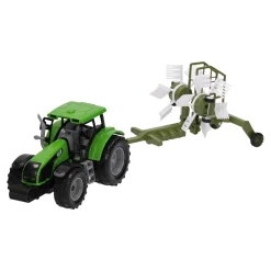 Tractor met Hooischudder 1:32 Best