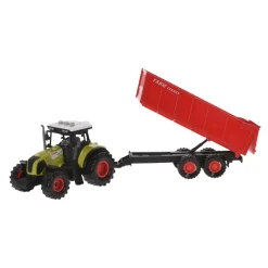 Tractor Schudder met Twee Aanhangers Online