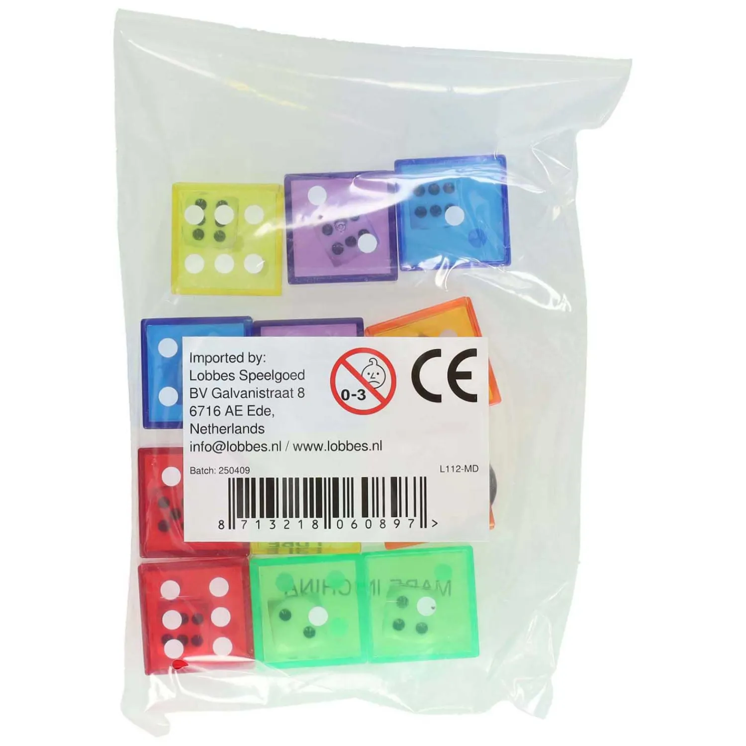 Transparante Dubbele Dobbelstenen 2in1 - 6st. Online