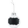 Transparante Kerstballen met Krijtlabels, 4st. Discount