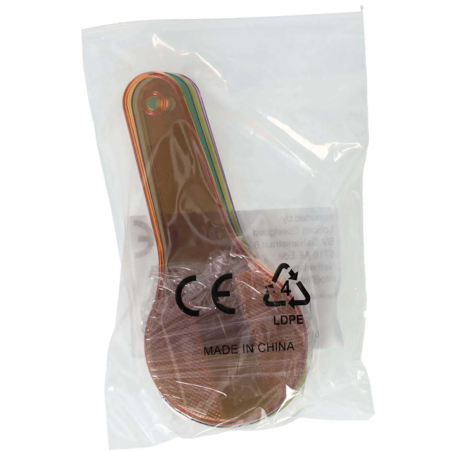 Transparante Kleurpaddels - 6st. Hot