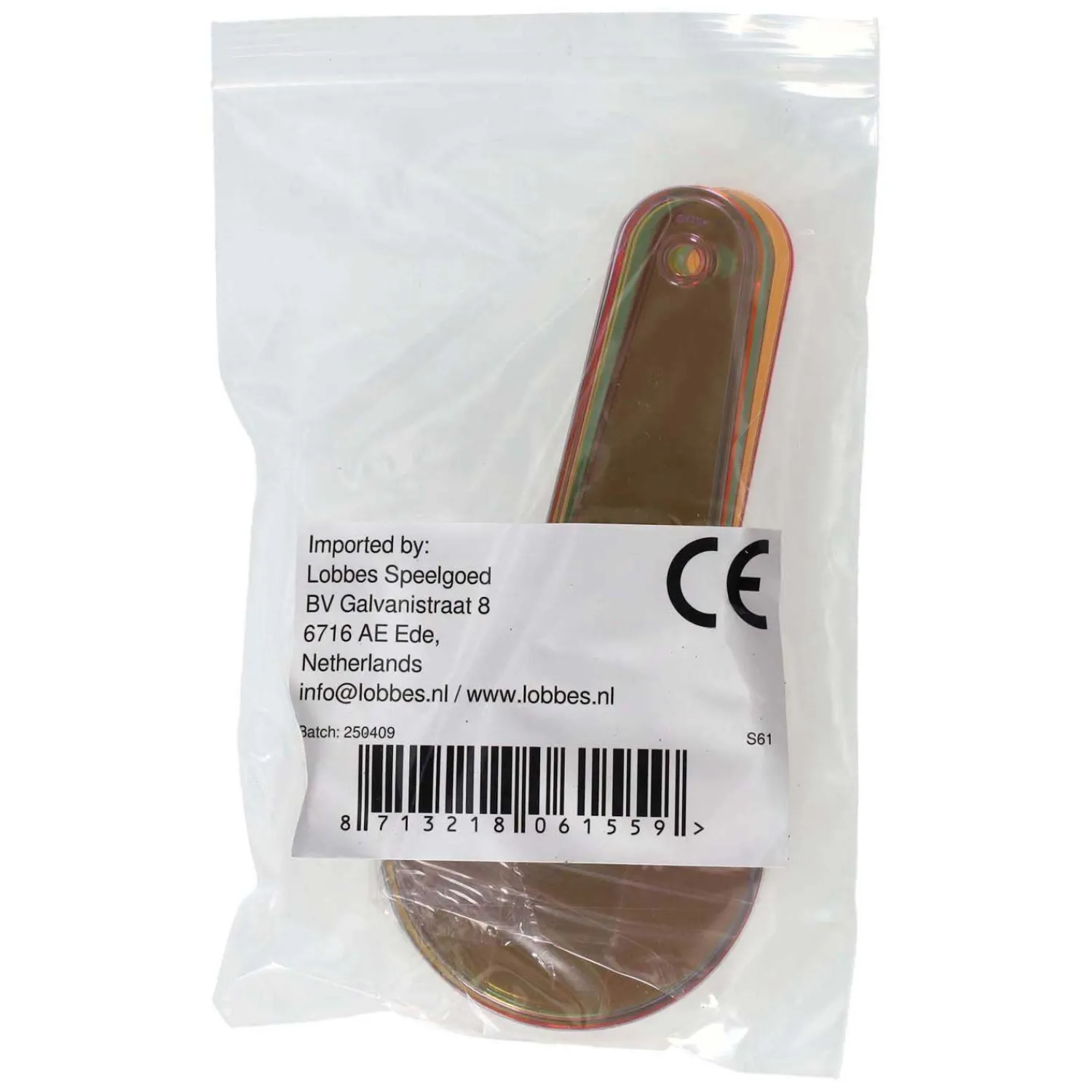 Transparante Kleurpaddels - 6st. Hot