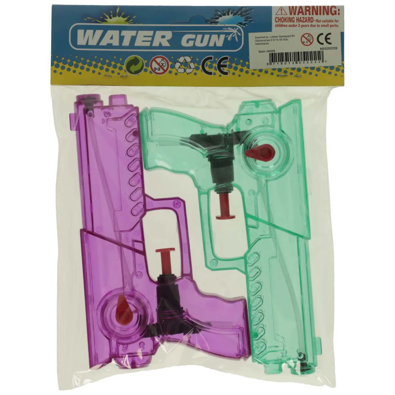 Transparante Waterpisooltjes, 2st.-