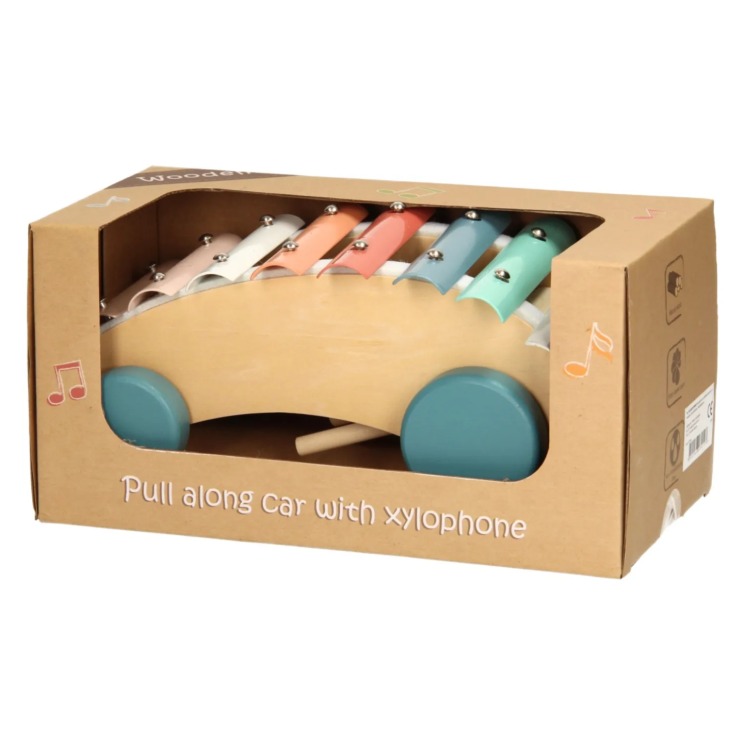 Trekvoertuig Xylofoon Pastel New