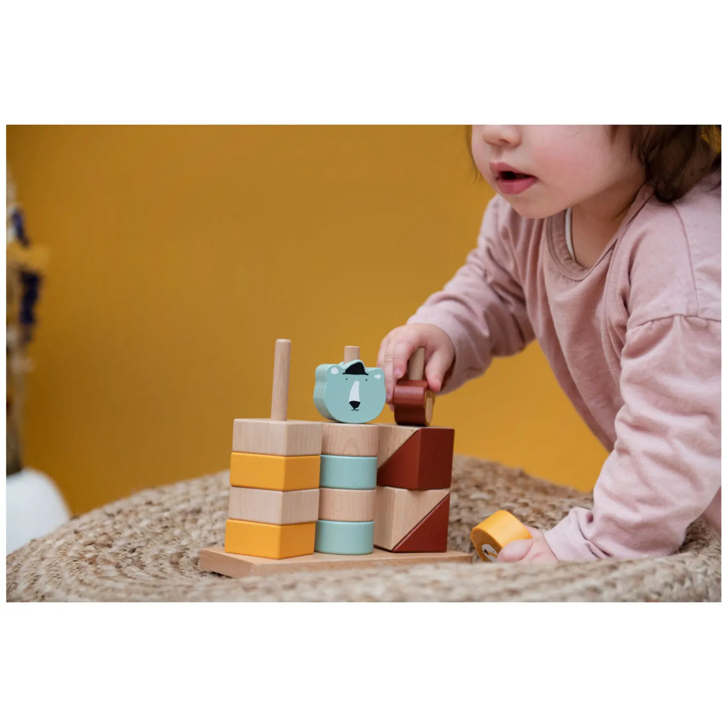 Houten Dieren Stapelblokken, 15dlg.>Trixie New