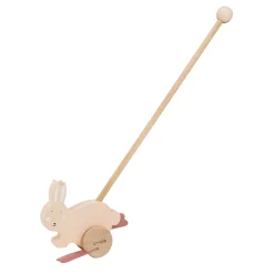 Houten Duwfiguur  - Mrs. Rabbit-Trixie Hot