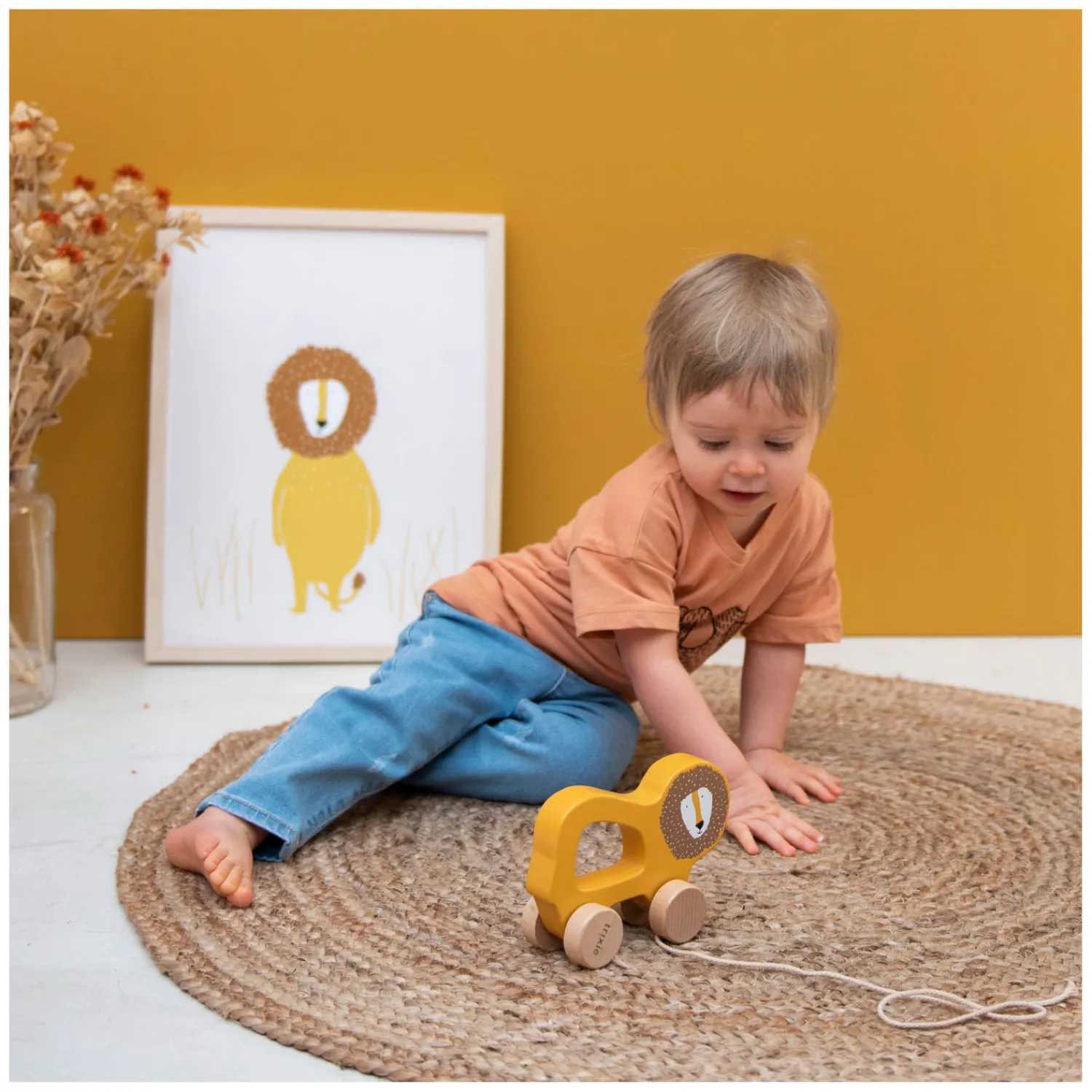 Houten Trekfiguur - Mr. Lion>Trixie Hot