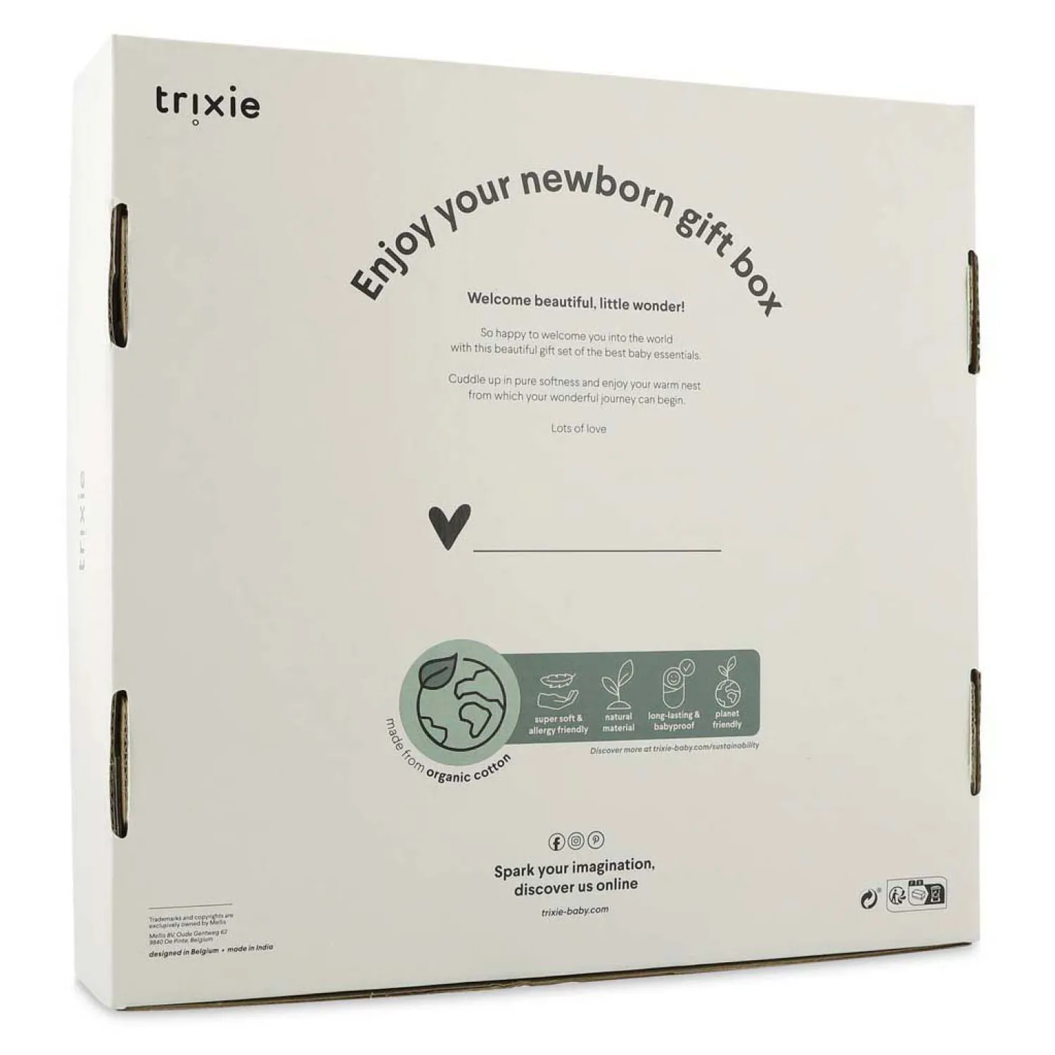 Newborn Geschenkdoos L - Lovely Leaves-Trixie Hot