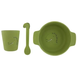 Trixie Siliconen Baby Eetset - Mr. Dino Discount