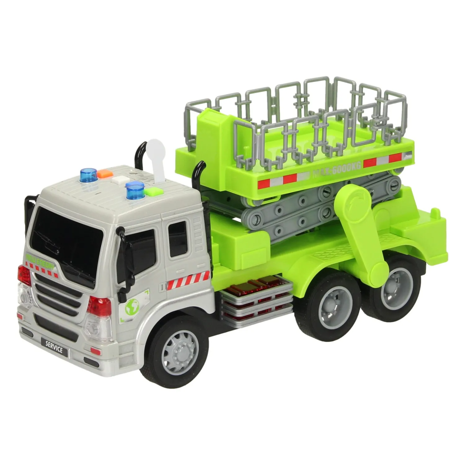 Truck met Hoogwerker met Licht en Geluid> Best