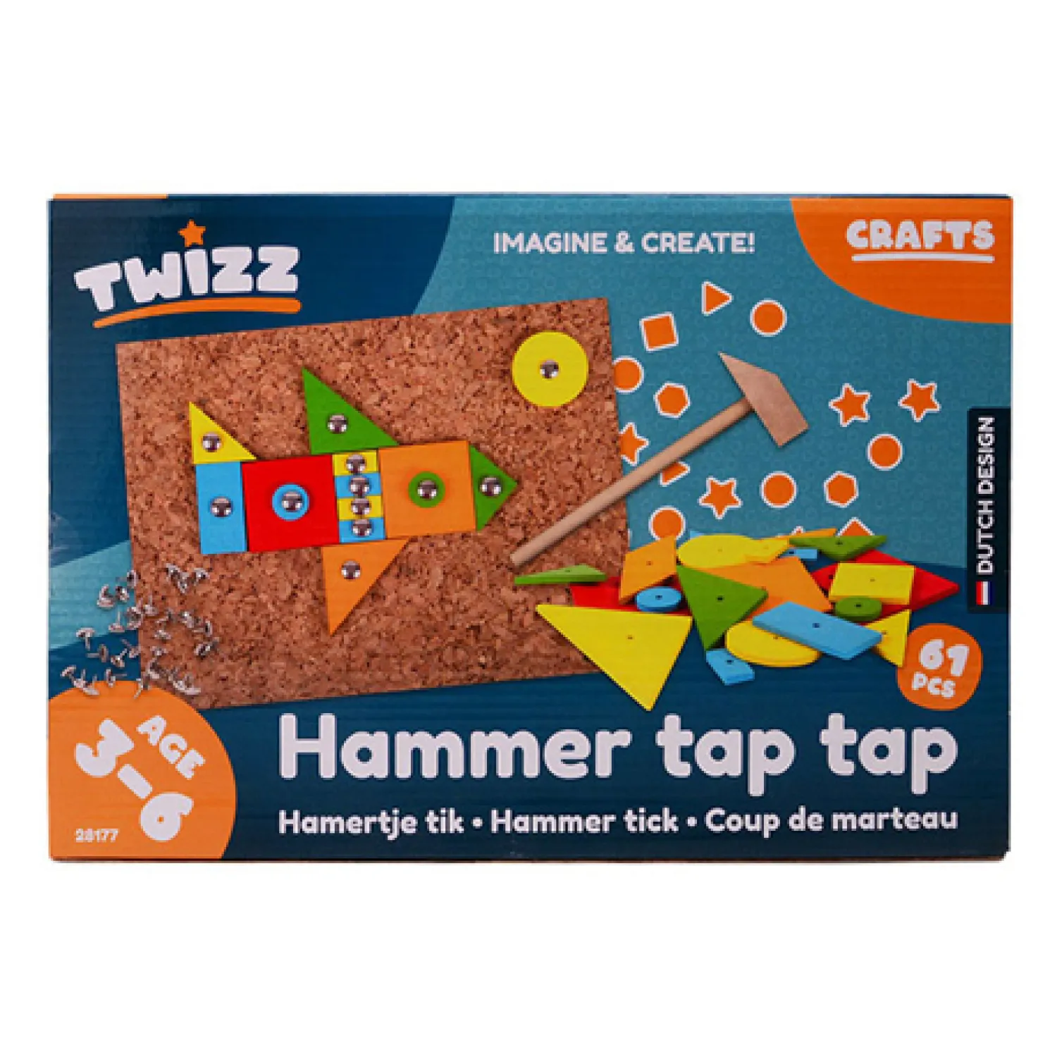 Johntoy Twizz Hamertje Tik - 61 dlg. New