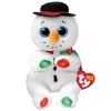 Bellies Christmas Snowman Weaterby, 15cm-Ty Beanie