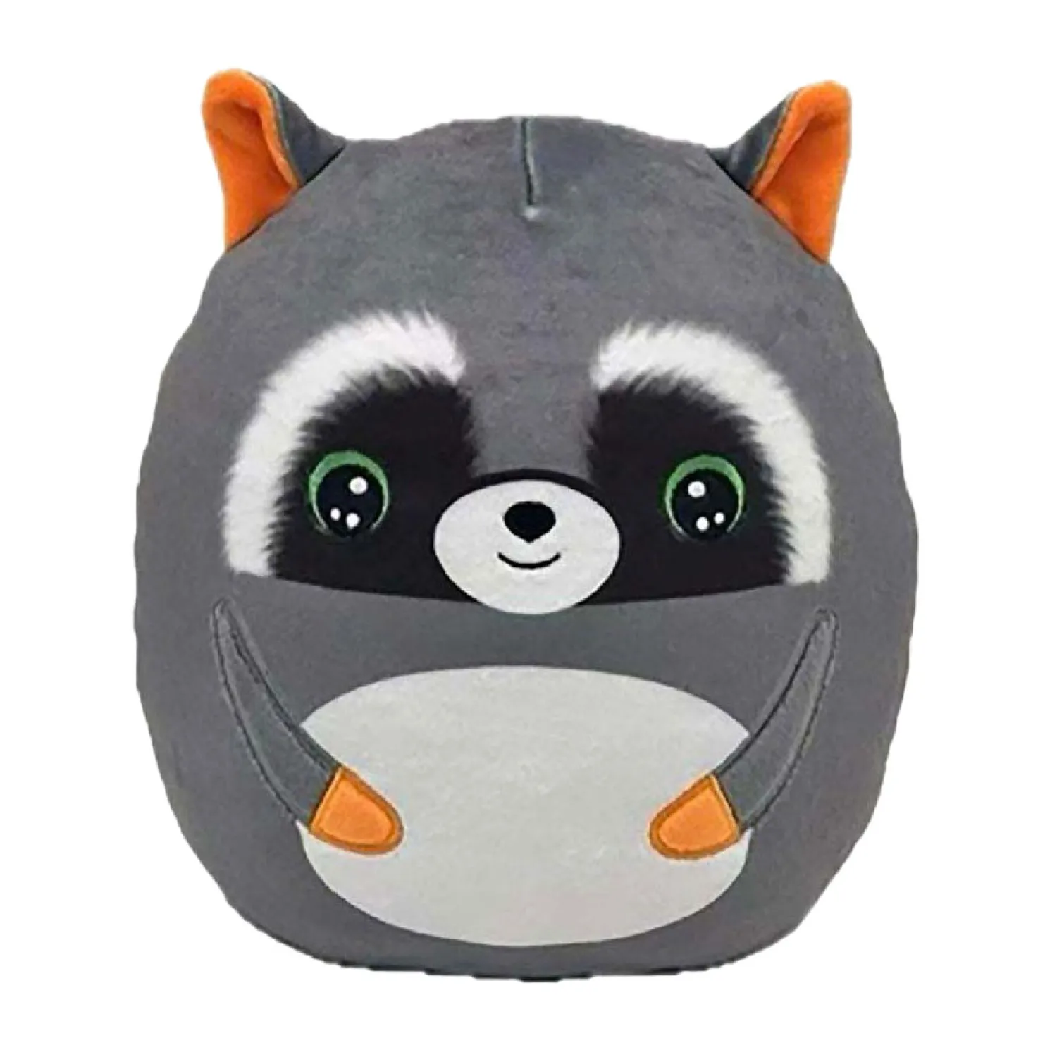Ty Squish a Boo Sneaky Grey Raccoon, 20cm-Ty Beanie Best