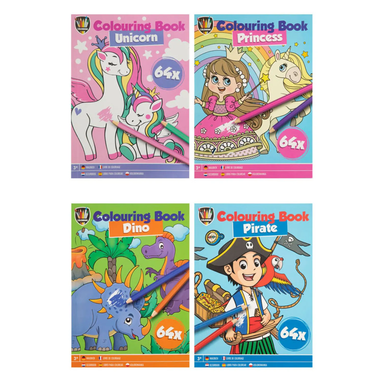 Creative Craft Group Uitdeelkleurboekjes, 12 stuks Hot