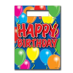 Uitdeelzakjes Ballonnen Happy Birthday, 8st.-Folat BV New