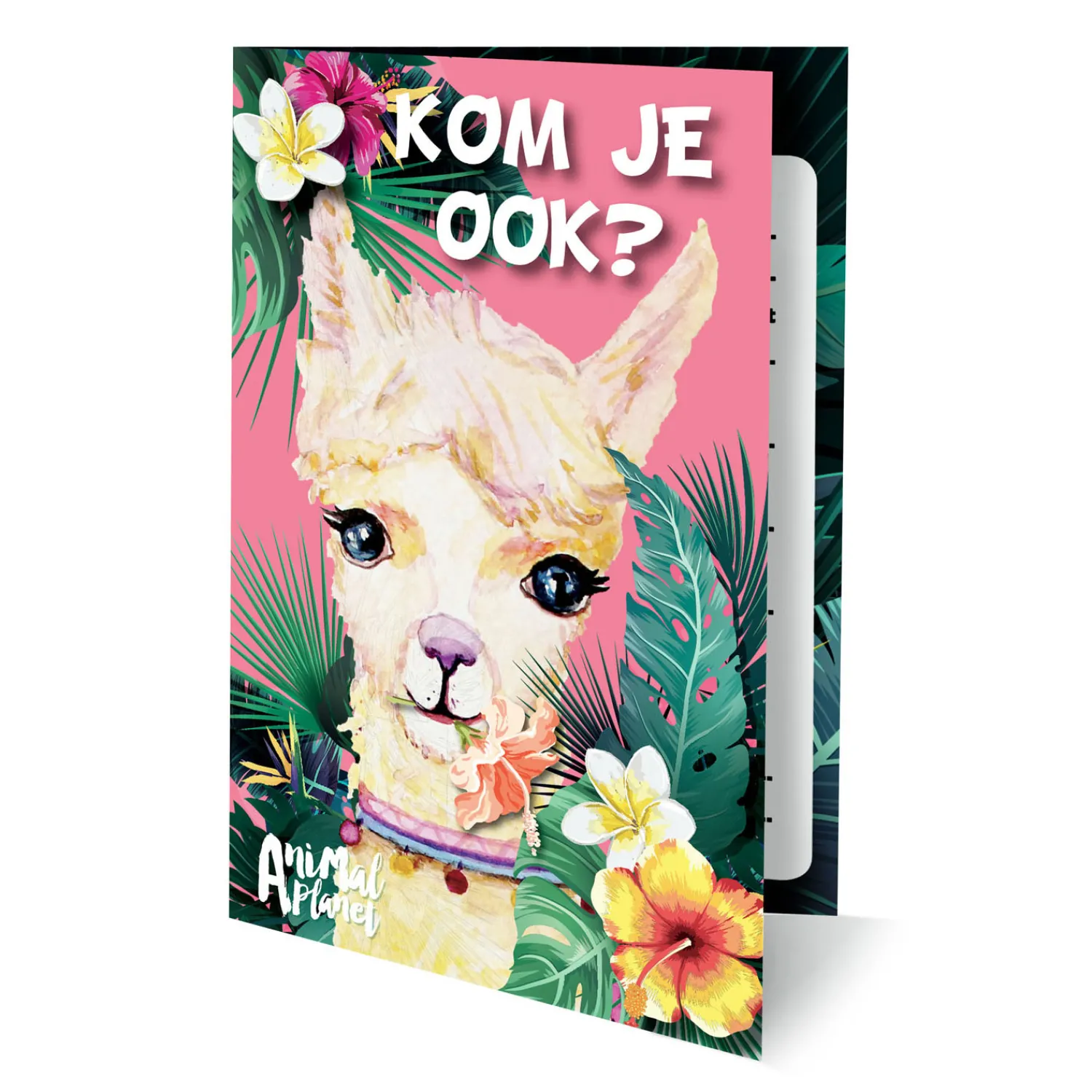 Uitnodigingen Animal Planet Alpaca, 6st.- Online