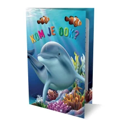 Uitnodigingen Dolfijn, 6st. New