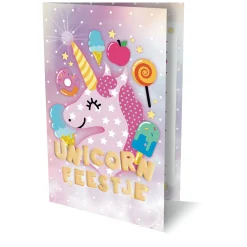 Uitnodigingen Eenhoorn, 6st.> Online