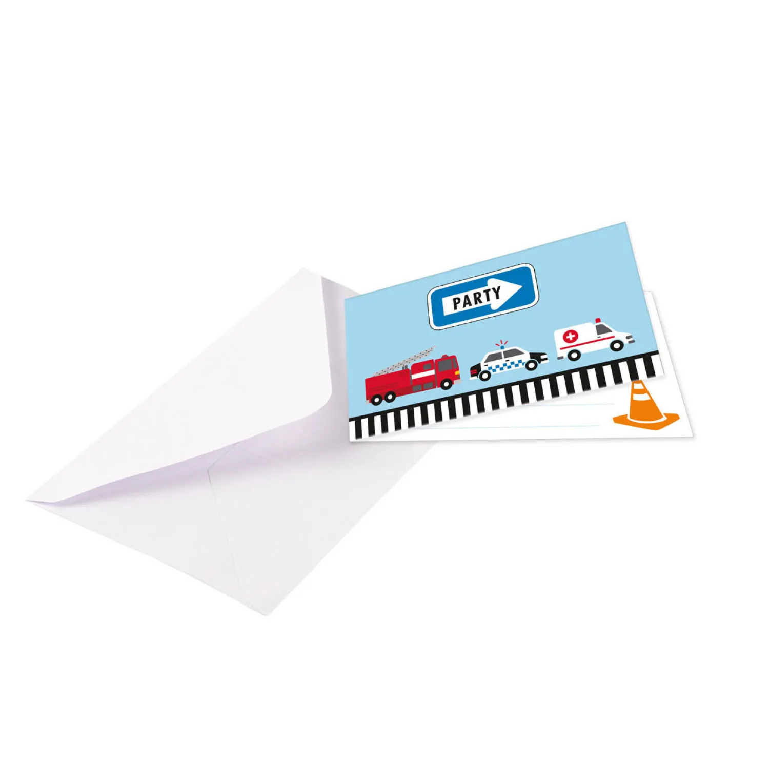 Uitnodigingen Voertuigen, 8st.- New