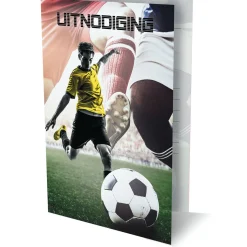 Uitnodigingen Voetbal, 6st.> Clearance