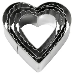 Uitsteekvormen Harten, 5st.>Creativ Company Outlet