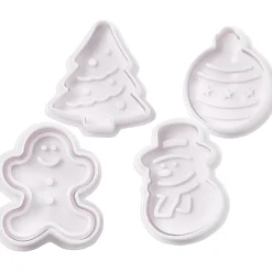 Uitsteekvormen met Stempel Kerst, 4st.-Creativ Company Best