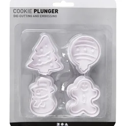 Uitsteekvormen met Stempel Kerst, 4st.-Creativ Company Best