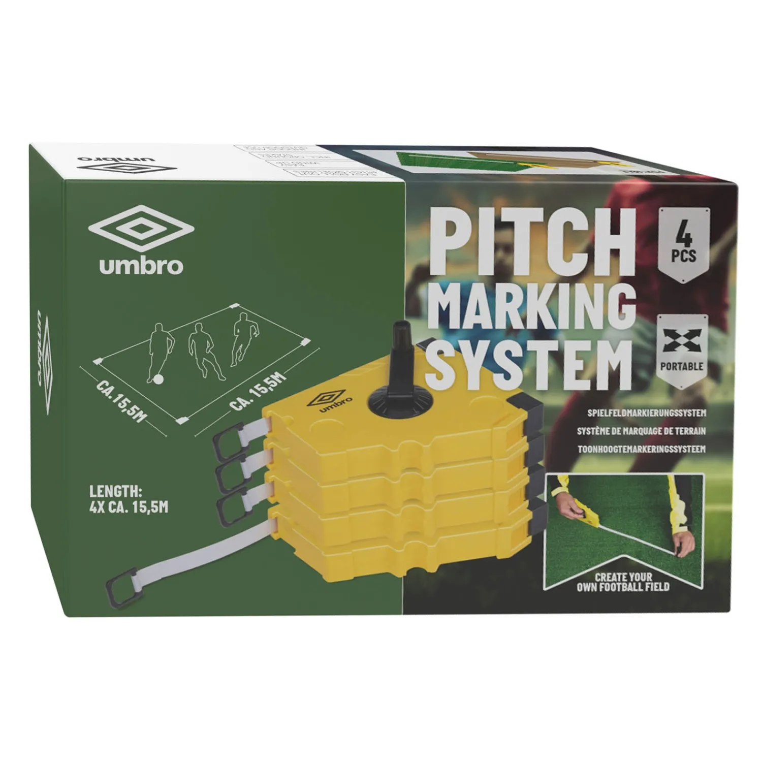 Umbro Mobiele Lijnmarkering Set, 4x15,5m New