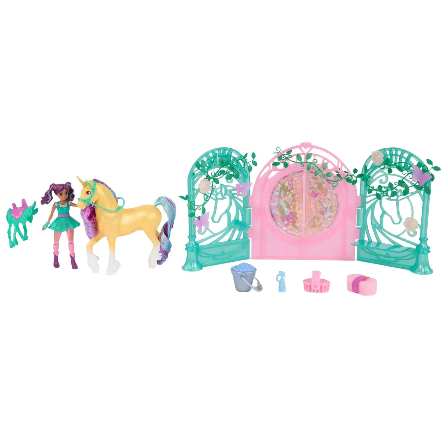 Spin Master Unicorn Academy - Pop Ava en Eenhoorn Leaf Stalspeelset
