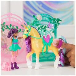Spin Master Unicorn Academy - Pop Ava en Eenhoorn Leaf Stalspeelset