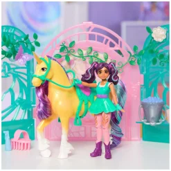 Spin Master Unicorn Academy - Pop Ava en Eenhoorn Leaf Stalspeelset