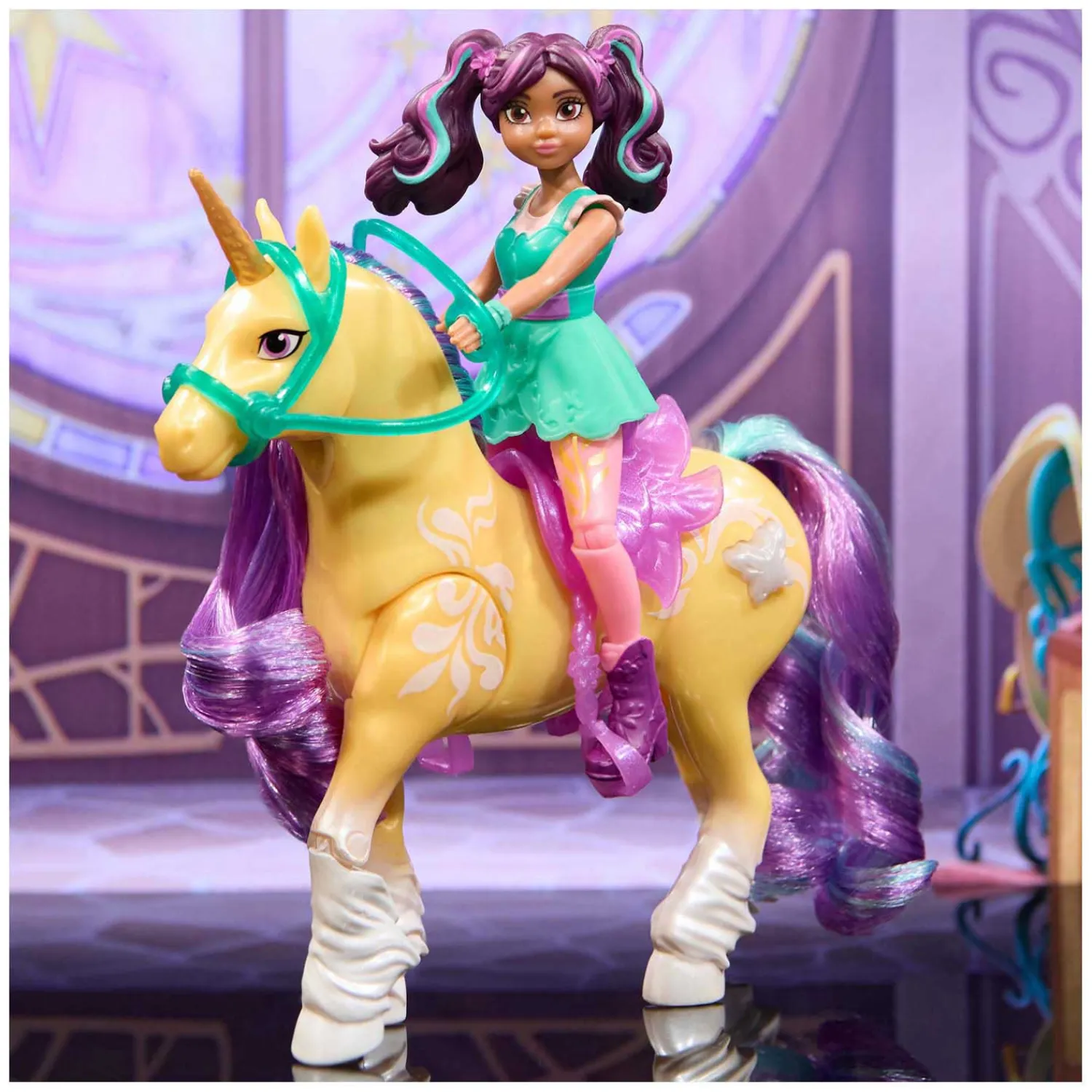 Spin Master Unicorn Academy - Pop Ava en Eenhoorn Leaf met Licht