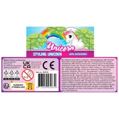 Unicorn Figuur met Haar en Draaibaar Hoofd met Accessoires, 9cm> Online