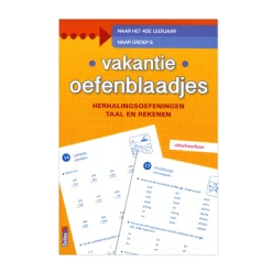 Vakantie oefenblaadjes  herhalingsoefeningen taal en rekenen-Deltas New