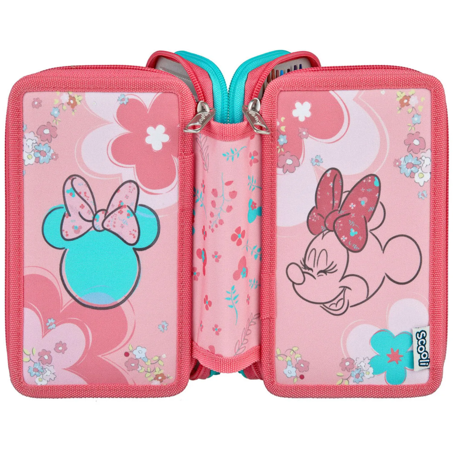 3-Vaks Gevulde Etui Minnie Mouse-Undercover Online