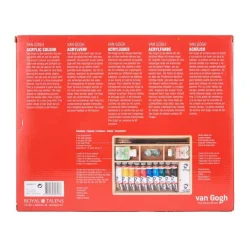 Van Gogh Acrylverf In Kist Basic met 10 Kleuren 40Ml-Bruynzeel Clearance