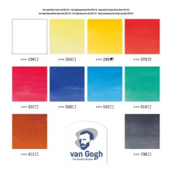Bruynzeel Van Gogh Aquarelverf Set met 10 Kleuren In Tubes Van 10ml Discount