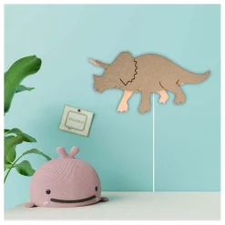 - Dino Wandlamp Triceratops - Hout-Van Tjalle en Jasper Clearance