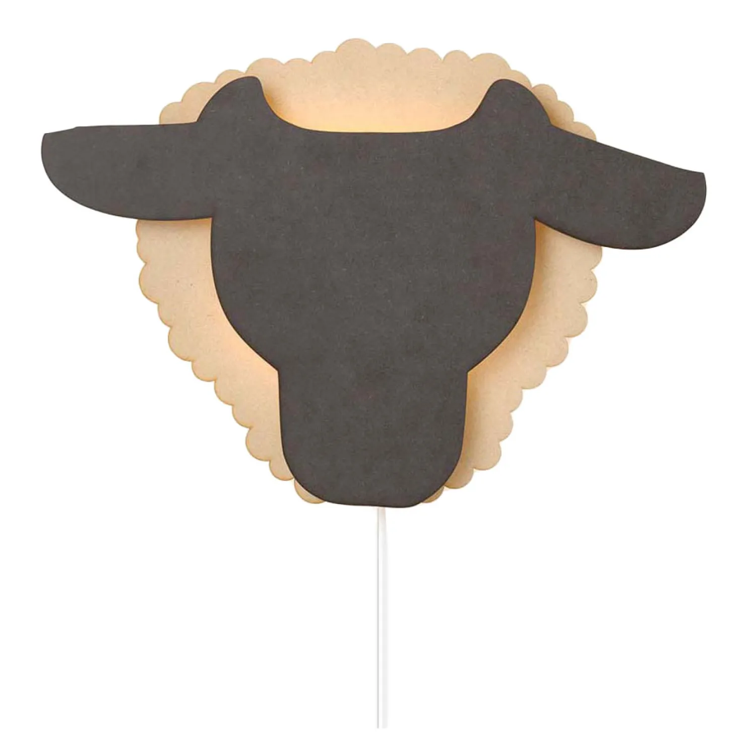 Van Tjalle en Jasper - Schaap Wandlamp - Hout Outlet