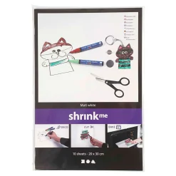 Vellen Krimpfolie Mat Wit 20x30, 10st.-Creativ Company Hot