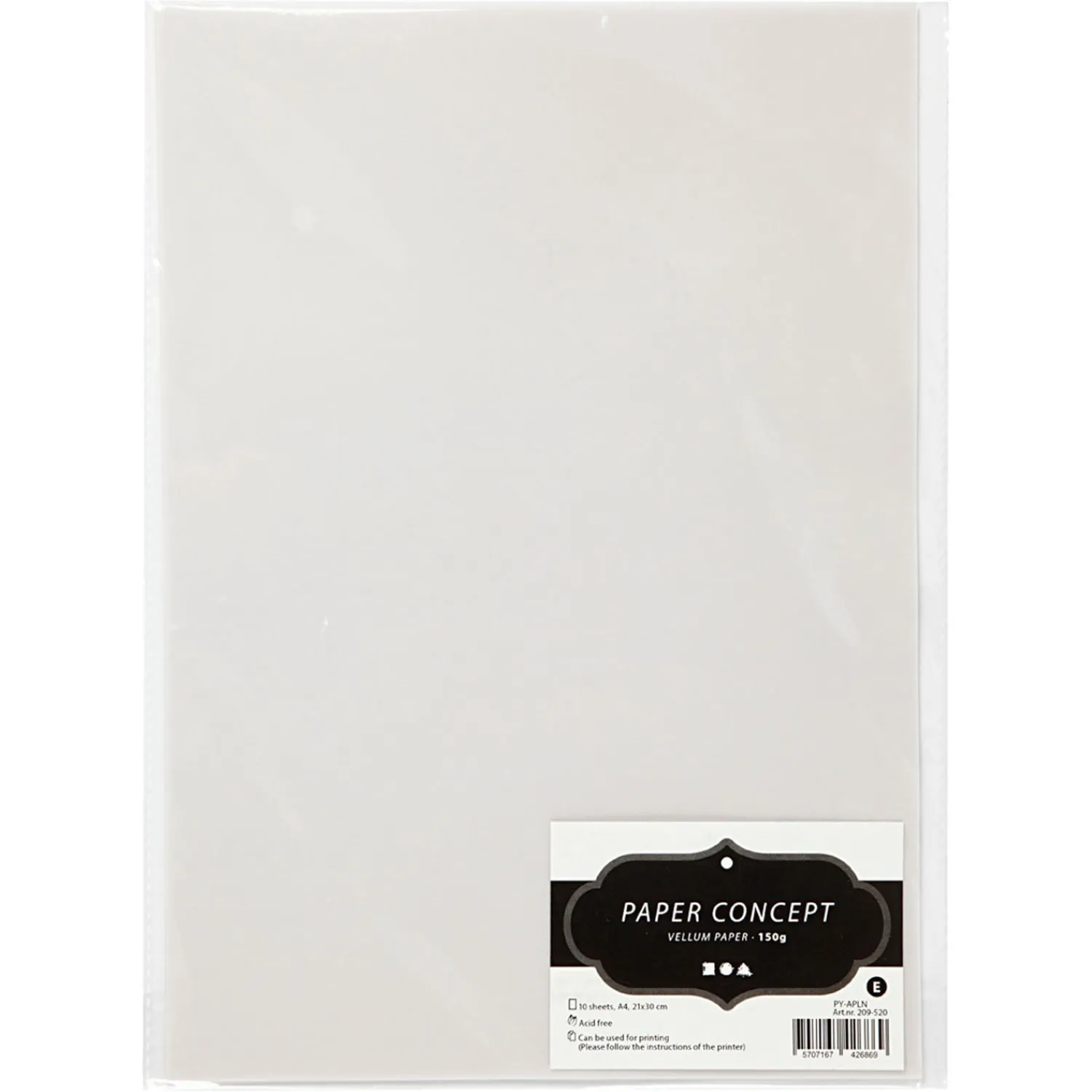 Vellum Papier Off-white, A4 150 gr, 10 Vellen-Creativ Company Online