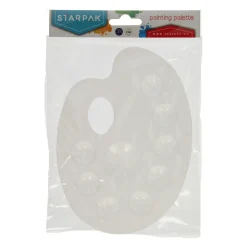 Verfpalet Wit 9 Vakken- Discount