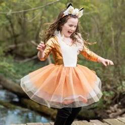 Verkleedjurk en Haarstuk Vos, 3-4 jaar-Great Pretenders New