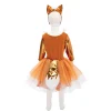 Great Pretenders Verkleedjurk en Haarstuk Vos, 5-6 jaar Best