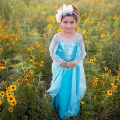 Verkleedjurk IJskoningin met Cape, 3-4 jaar-Great Pretenders Clearance