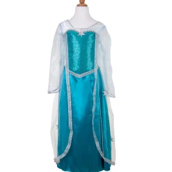Verkleedjurk IJskoningin met Cape, 5-6 jaar>Great Pretenders Sale