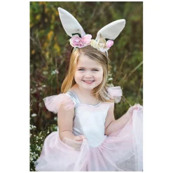 Verkleedjurk met Konijnenoren, 5-6 jaar-Great Pretenders New