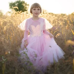Verkleedjurk Prinses Roze Elegant, 7-8 jaar-Great Pretenders Discount