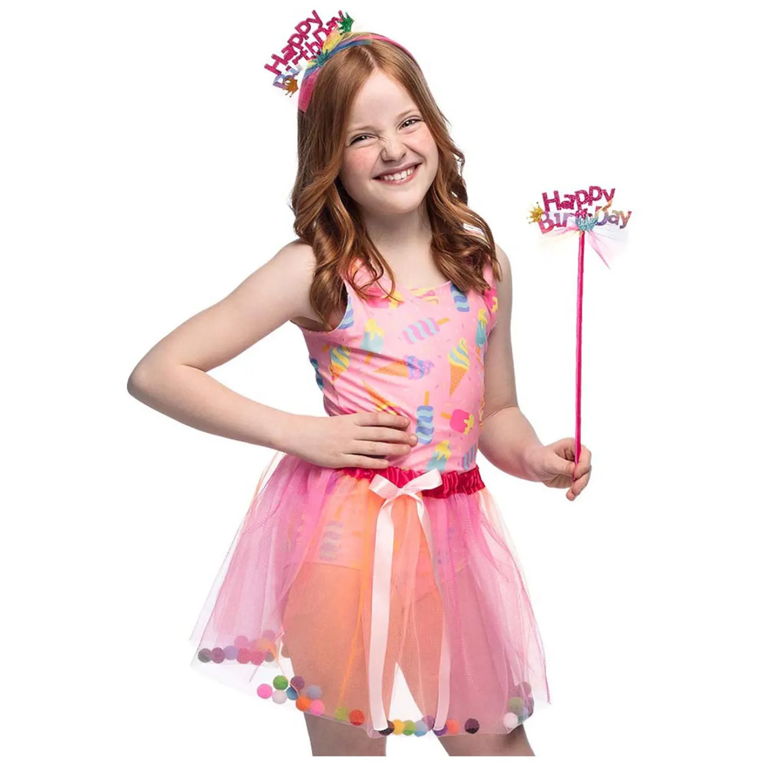 Verkleedset Fee Roze Happy Birthday-Boland Online