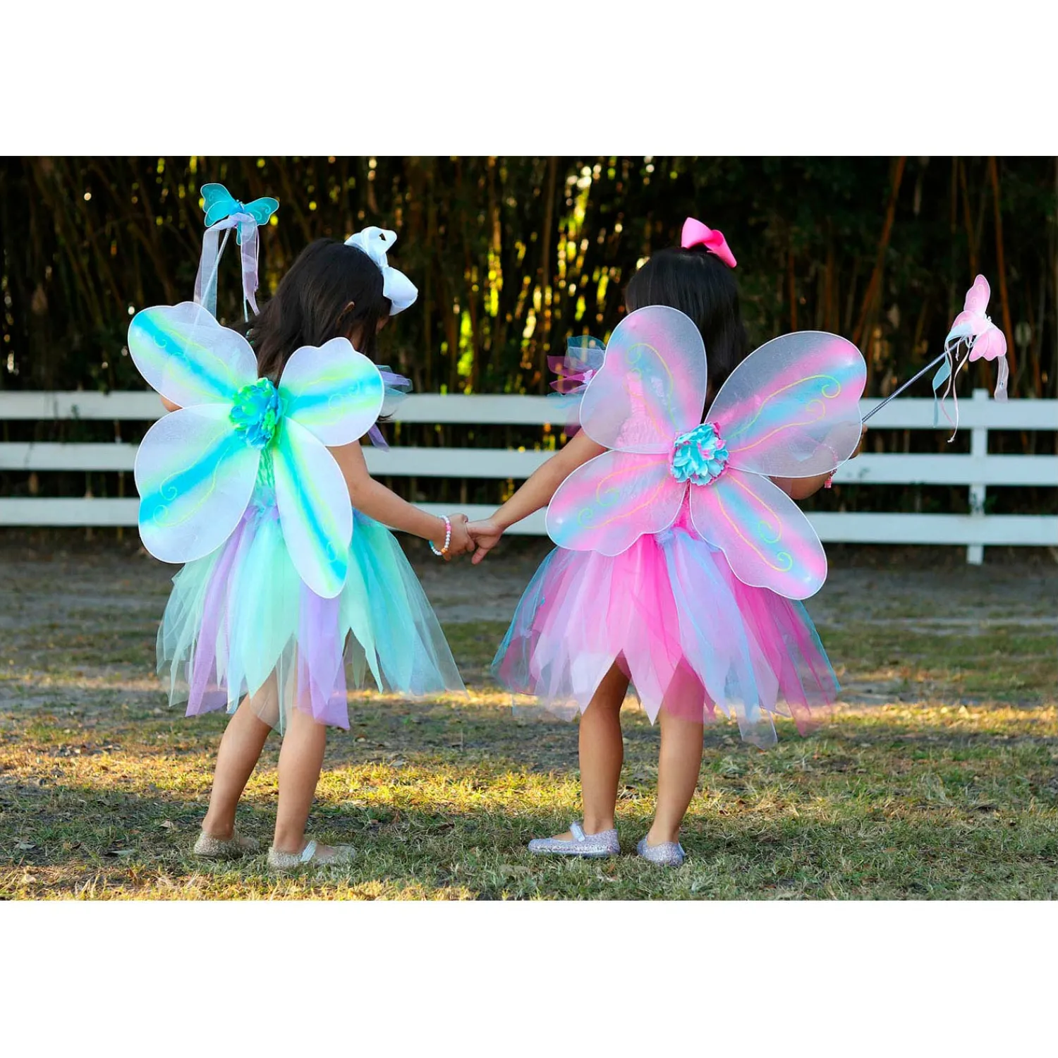 Verkleedset Vlinder Groen, 5-6 jaar-Great Pretenders Online